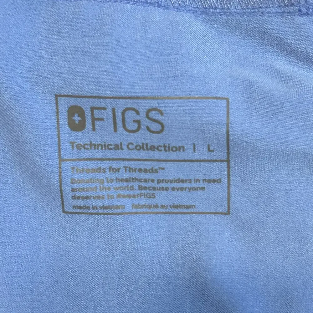 Figs Mens Scrub Joggers Figs Blue Sz‎ Large Pants Bottoms Technical Collection
